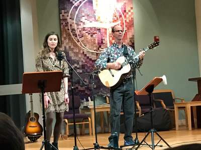 Eric Bannon performs at The Community Church 