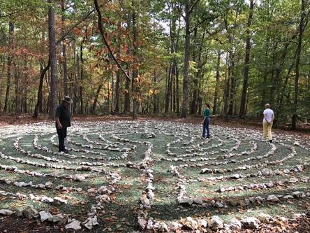 Walking the Labyrinth at Camp New Hope